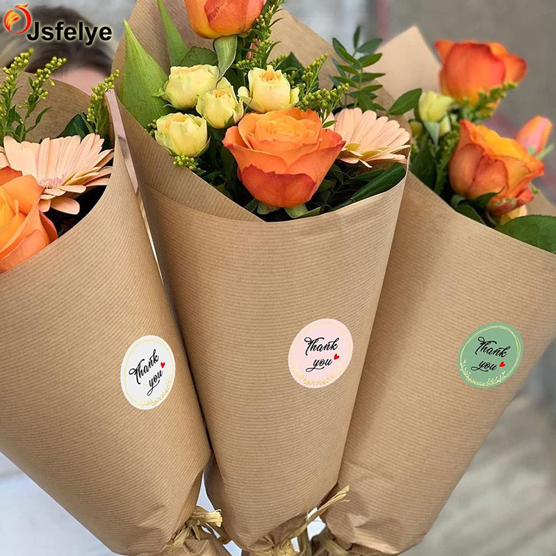 1.5 inch Assorted Color Round Adhesive 5 Unique Designs Birthday Family Celebrations Thank You Labels