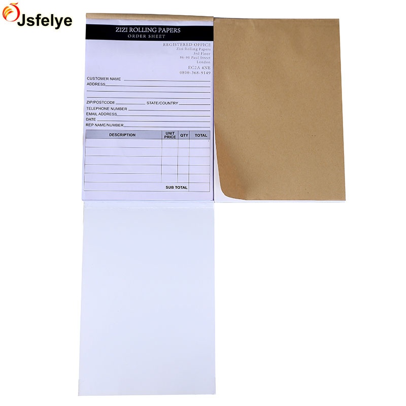 A5 Size Two parts carbonless copy paper duplicate hotel invoice book carbon copy paper book