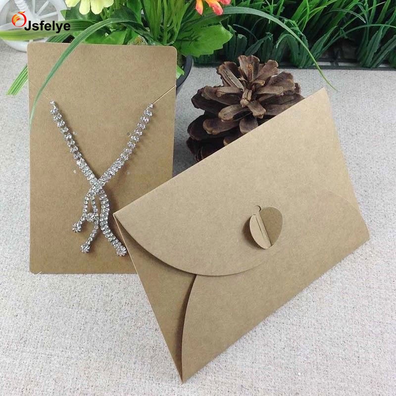 Envelope packing for jewelry necklace & Earrings