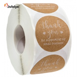 3.8CM Thank You Kraft Paper Sticker Labels for Wedding Party