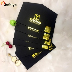 Custom Design Gold Foiled Hot Stamping Wedding Envelopes