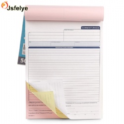 Custom Printing 3 Part Delivery Note Carbonless NCR Sales Duplicate Invoice Book