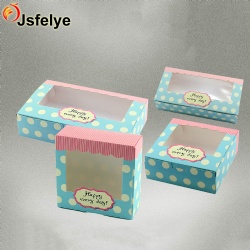 Customized folding printed underwear garment cardboard box with transparent window