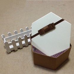 Hexagonal birthday gift Lip and Base box