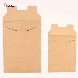 Kraft Paper Rigid Photo Mailers Tab Locking Stay Flats Document Bag Envelopes