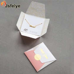 small size Plain Colour offset paper Square jewelry envelopes